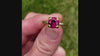 Solitaire ring 22ct gold & Malawi Garnet